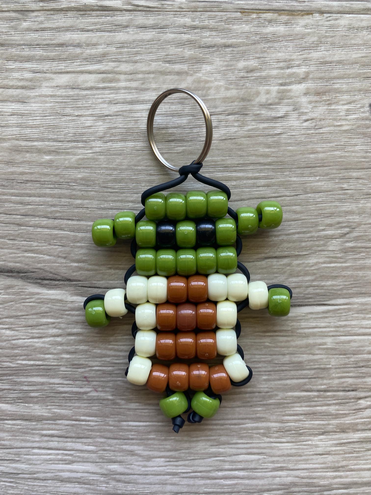 Make a Pony Bead Swamp Hermit Bag Charm (Free Pattern)